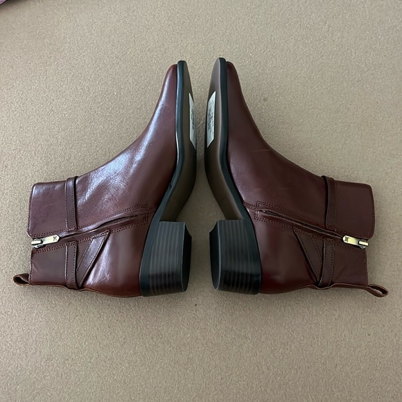 Sam Edelman Brawley Buckled Ankle Boot - NWT -Deep Pecan - Sz 8 - Picture 4 of 9